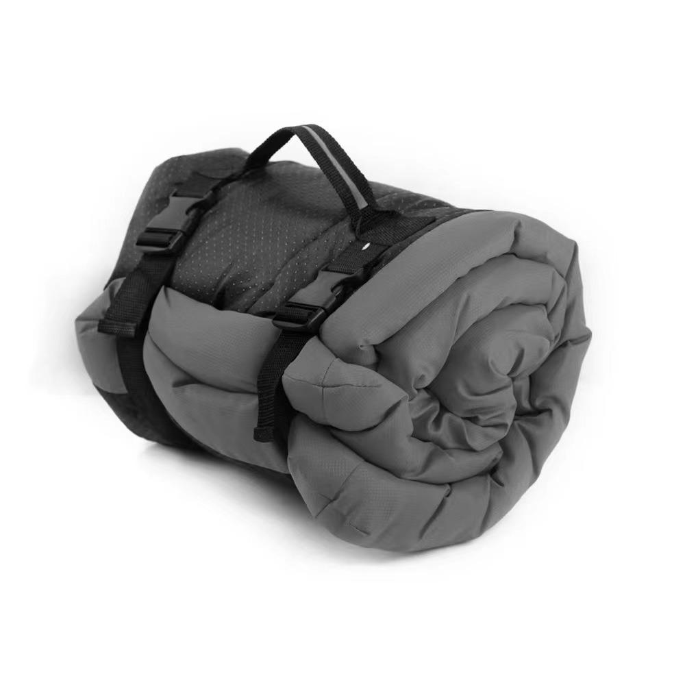 Roll-up Outdoor Hundematte Wasserdichte Haustiermatte Universelles Hundebett Reise L 120x80cm grau