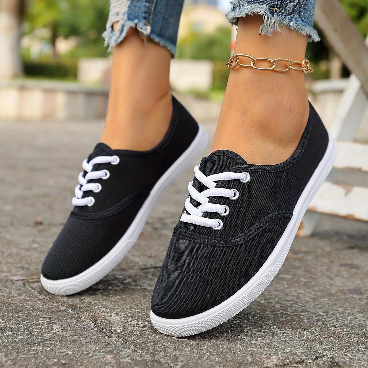 Sportschuhe für Damen, Niedrige Schuhe für Herren, Sportschuhe für Damen, Modische Sportschuhe für Damen, Lässige Tennisschuhe, Damenschuhe 35 schwarz