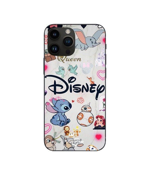 Handyhülle - Disney - Iphone 11 Pro Max - Flexibel - Silikon - Figuren Stitch Ariel Dumbo schwarz