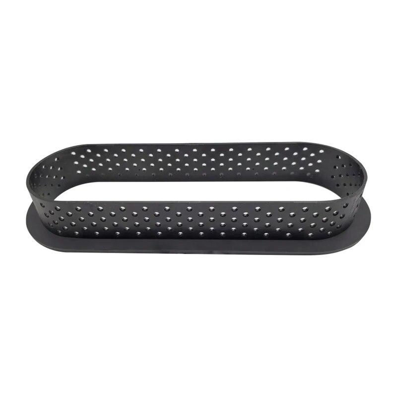1Pcs Kunststoff Perforierte Ei Torte Form Schwarz Oval Torte Ring Cutter Gebäck Dekorieren Werkzeuge Französisch Dessert Form 1pcs