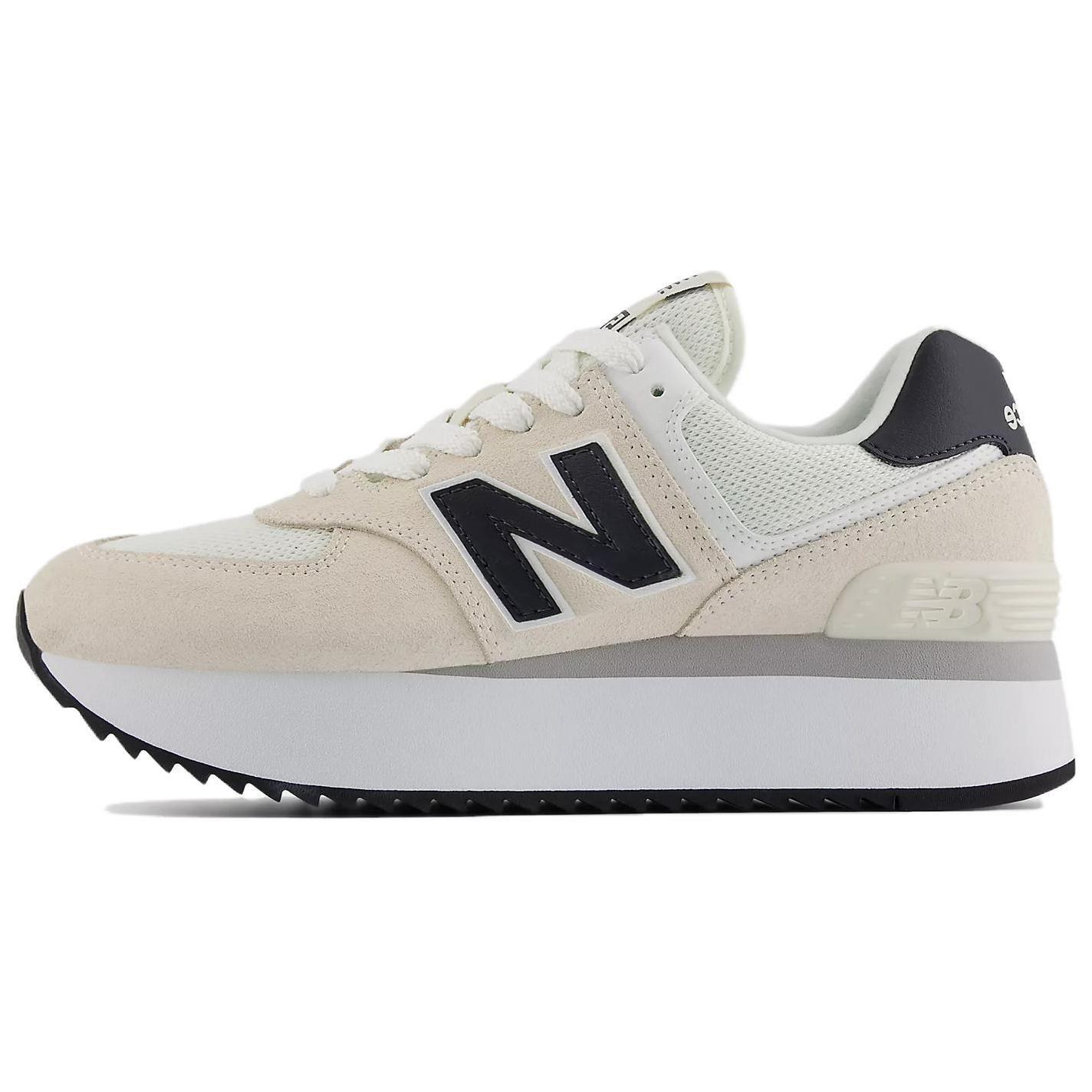 New Balance 574+ Leinen Phantom Damen Sneaker Creme Meersalz WL574ZAH 36
