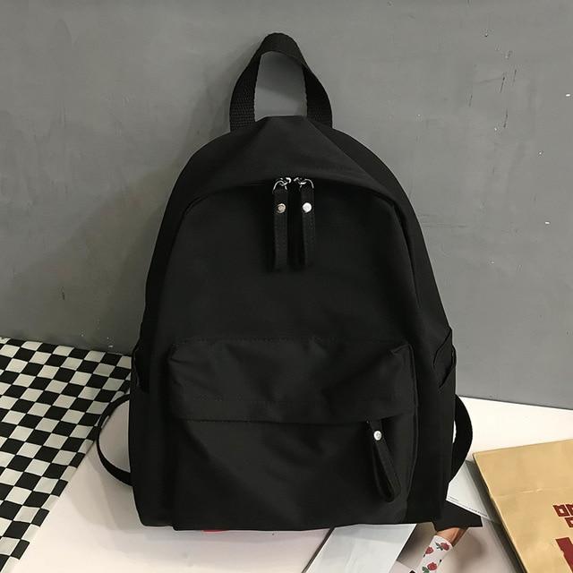 Mode Rucksack Canvas Frauen Rucksack Anti-Diebstahl Umhängetasche neue Schultasche für Teenager Mädchen Schule Backapck weiblich schwarz