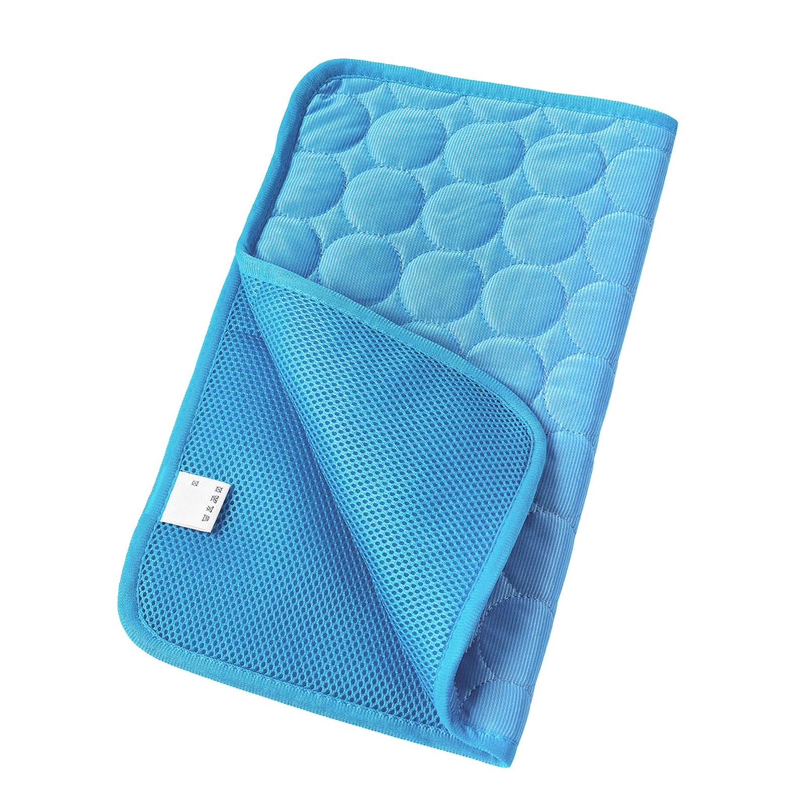 Extra Große Hunde Kühlmatte Haustier Kühlpad Atmungsaktives Sommer Haustier Eiskissen für Hunde Katzen Grau XL XL 100x70cm blau