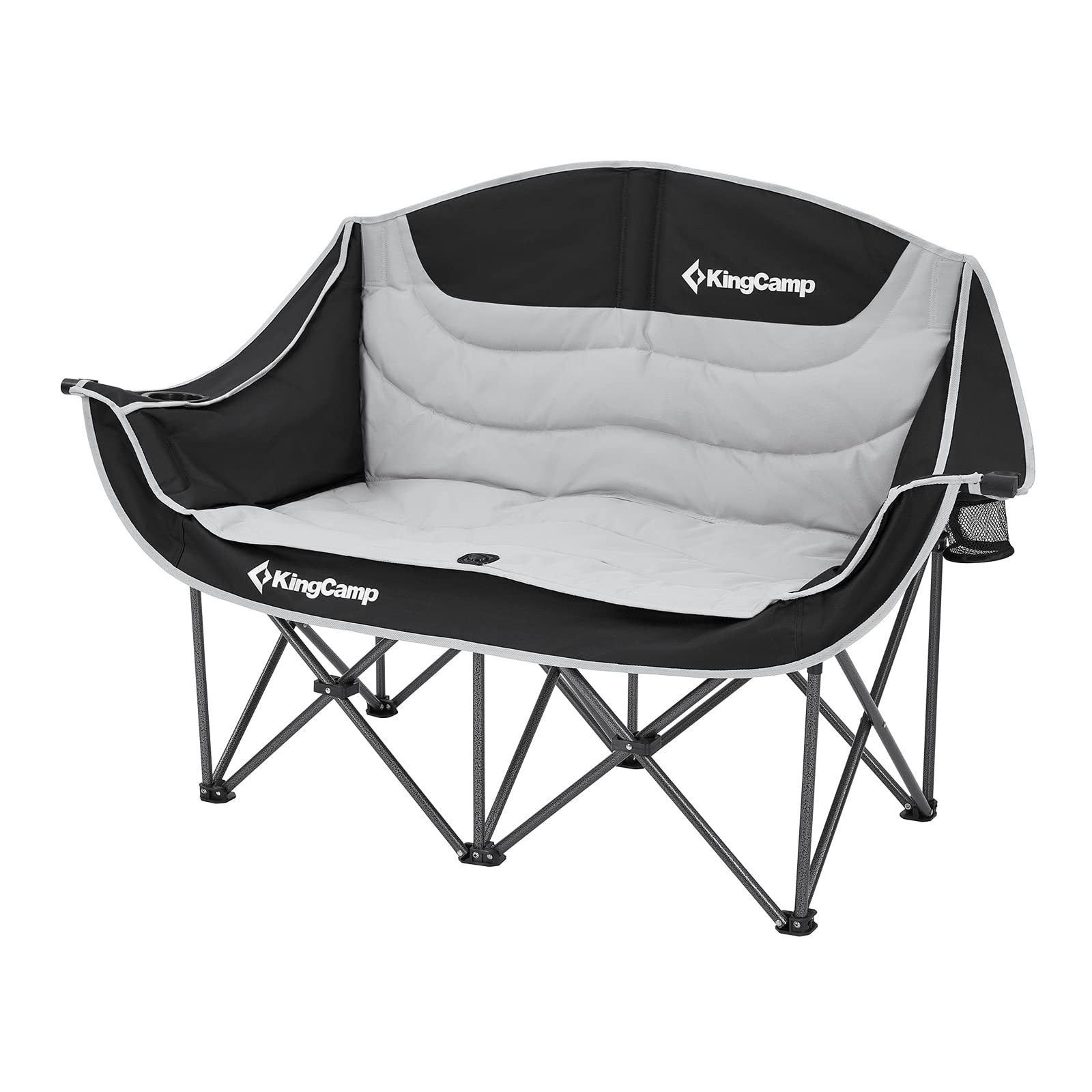 KingCamp Outdoor Camping Sofa Paar für zwei Aufbewahrungstasche Sport Indoor Stuhl, Zweisitzer Stuhl, faltbar, 300kg, Stuhl, Stuhl, Menschen,