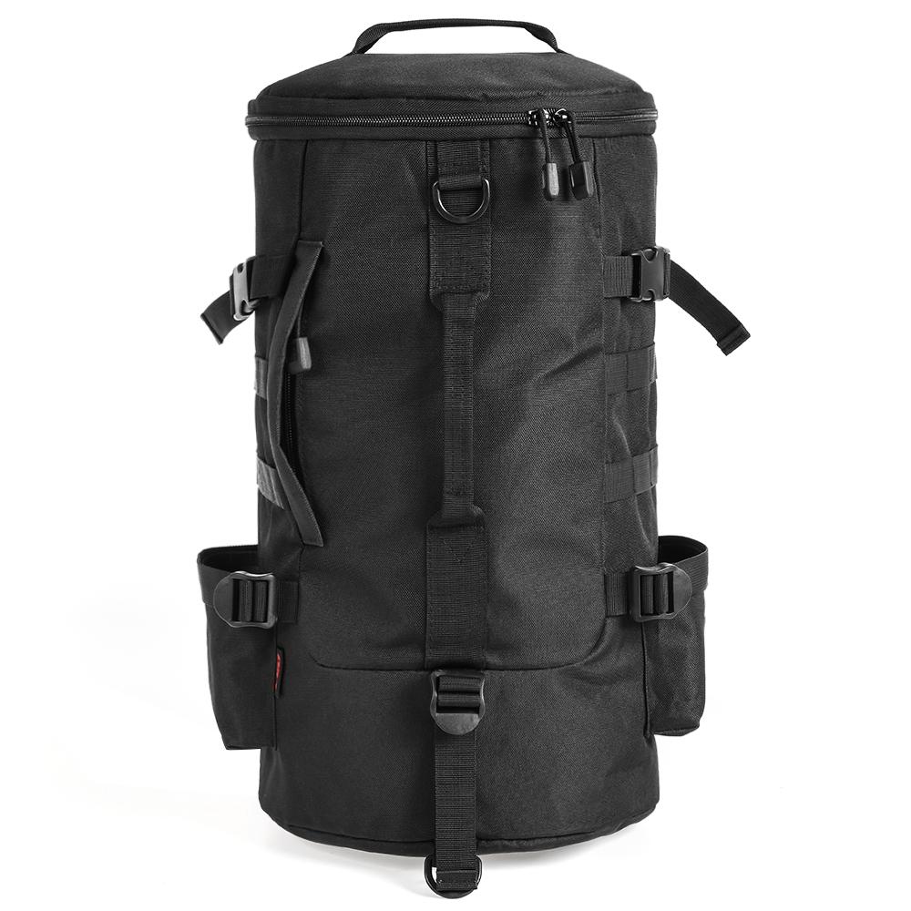 Mehrzweck-Angelrucksack für Outdoor-Reisen, Angelrolle, Angeltasche schwarz