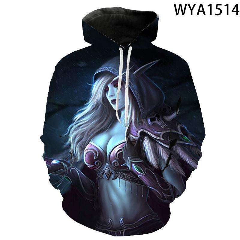 Frühling Herbst Spiel Warcraft Männer Frauen Sweatshirts 3D Gedruckt Mode Streetwear Casual Langarm männer Hoodies Übergroßen Tops XXL