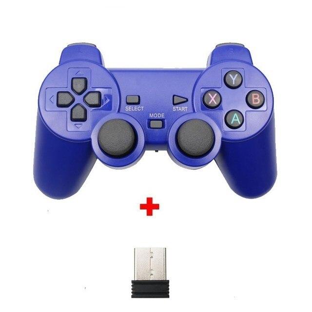 2,4G Wireless Gamepad Controller Für PC/ PS3/ TV Box/ Android Telefon Joystick Für Super Konsole X Pro Video Spiel Konsole 5 blau