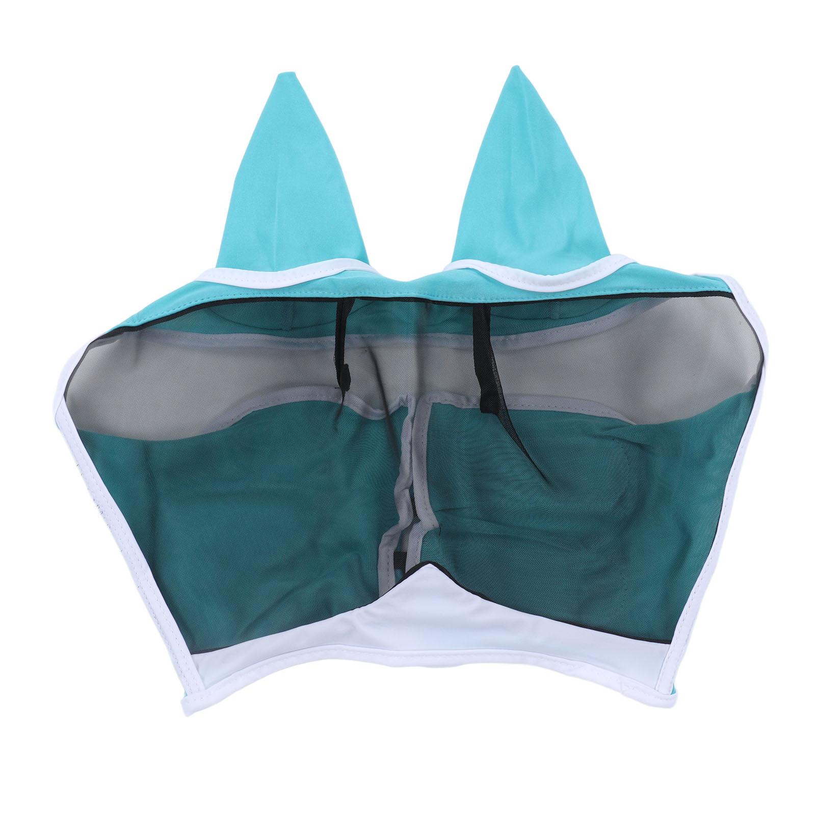 Fliegenmaske für Pferde, atmungsaktiv, bequem, weich, feines Netz-Design, Gesichtsmaske für Pferde, Pferdebedarf