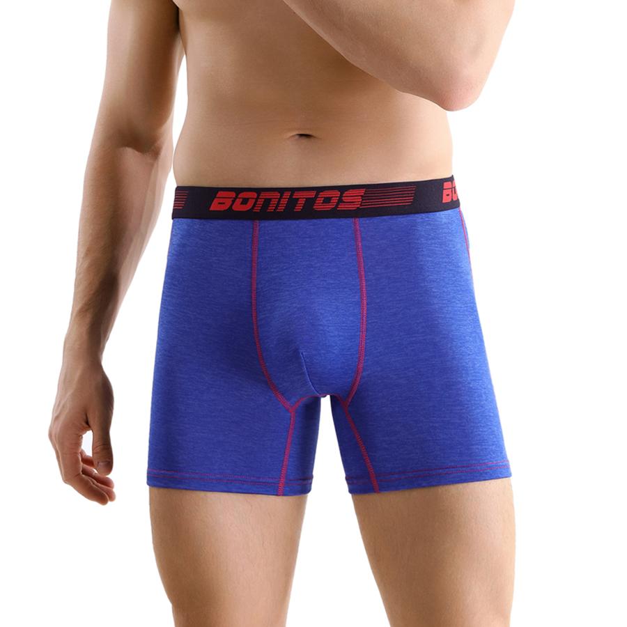 BONITOS Herren-Unterhose, bequeme Unterwäsche für Herren, Boxershorts XXXL blau