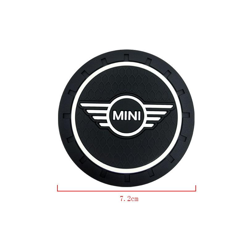 Auto Becheruntersetzer Rutschfest Flaschenhalter Untersetzer Autozubehör Für MINI Cooper Kühlschrank One S F56 R57 R58 R60 JCW Countryman Clubman 1Pcs