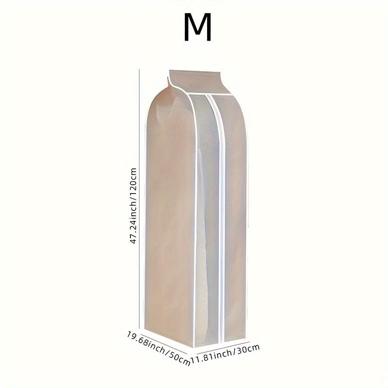 Transparente Kleider Staubdichte Tasche, Faltbare Kleiderschrank Kleiderschutzhülle, Hängende Aufbewahrungstasche für Kleider und Mäntel M