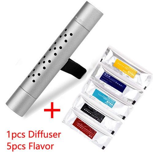 Auto-Lufterfrischer, Geruch im Auto, Styling, Lüftungsschlitz, Parfüm, Parfum, Aroma für Auto-Innenraum, Luftauslass, Auto-Aromatherapie-Clip silber