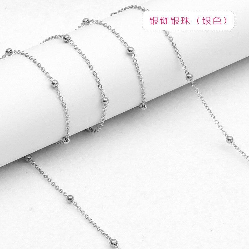 Retro Helle Metall Sonnenbrille Kette Riemen Lanyards Gold Farbe Lesebrille Hängen Seil Gläser Kette Halter Schnur Lanyard silber