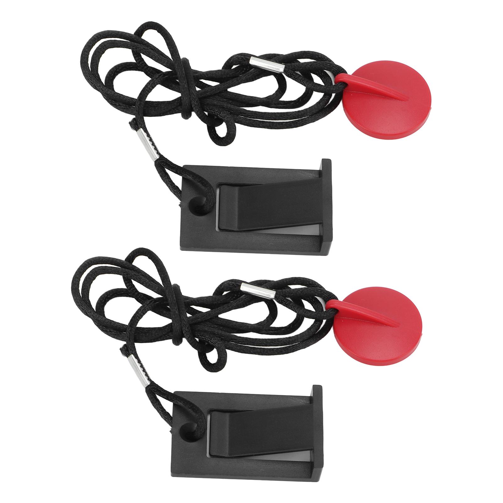 2 Stück Universeller Magnet Sicherheits-Schlüssel Laufband Sicherheits-Schlüssel Kompakt Einfache Bedienung für Laufbänder