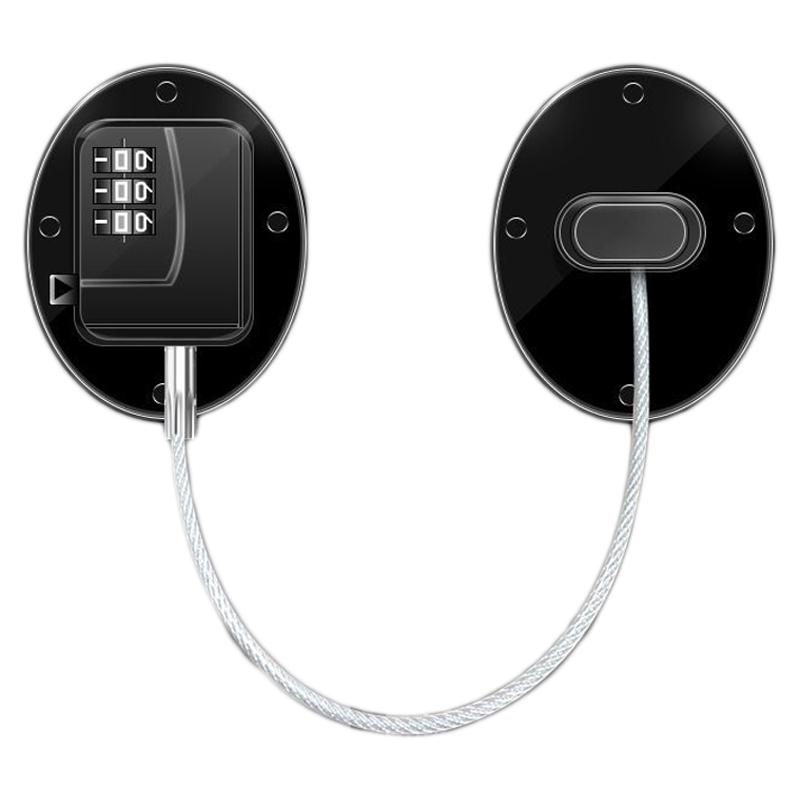 Kühlschrank Schloss Kombinationsdesign Starkes Metall ABS Multifunktions Gefrierschrank Schloss für Schrank Fenster