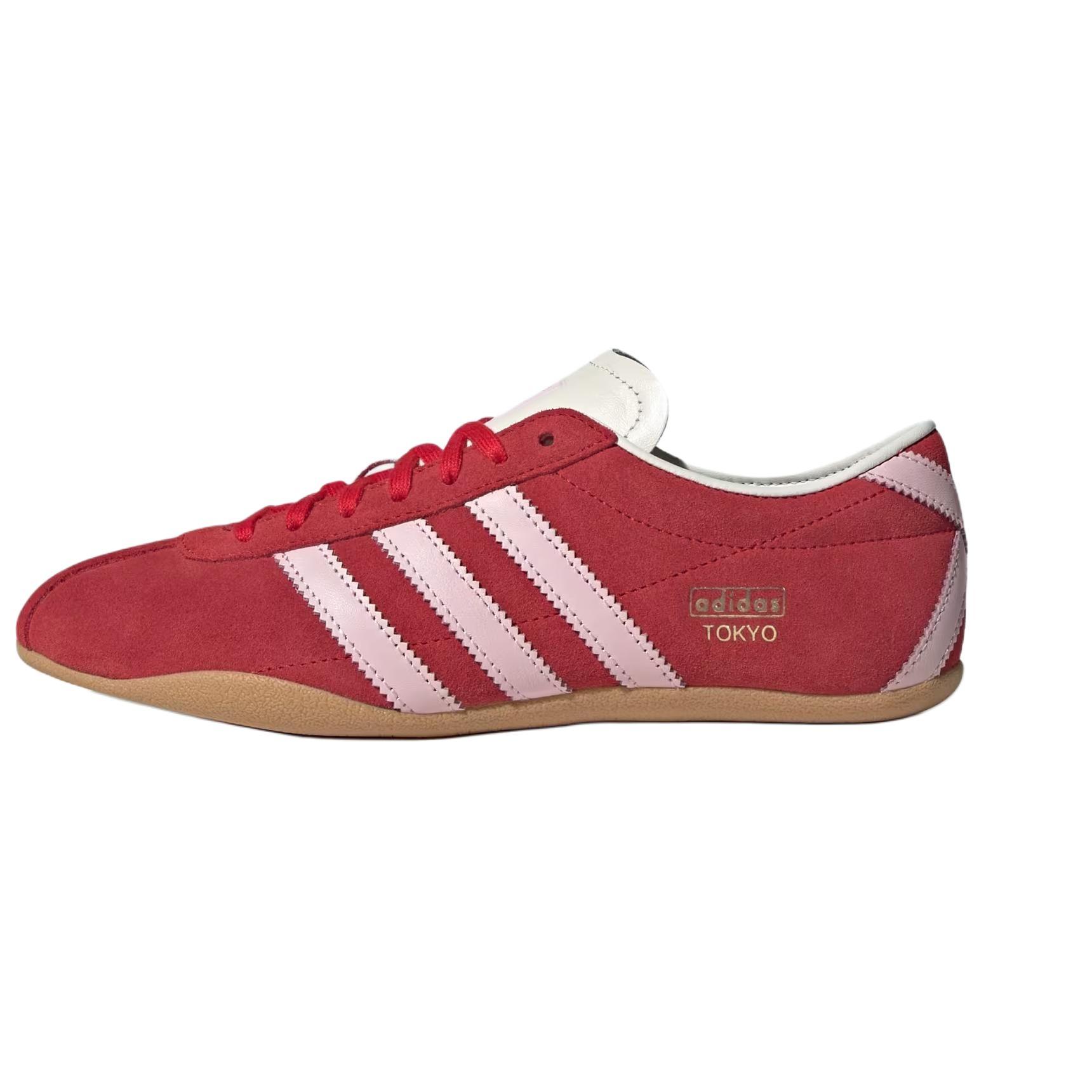 Adidas Originals Tokio Bequeme Weiche Strapazierfähige Low-Top Lifestyle-Sneaker Damen-Sneaker Rot JQ7109 38⅔