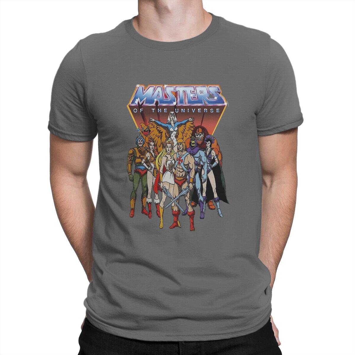 He-Man Special T-Shirt Masters Of The Universe Freizeit T-Shirt Neuestes T-Shirt für Männer Frauen XXXL dunkelgrau