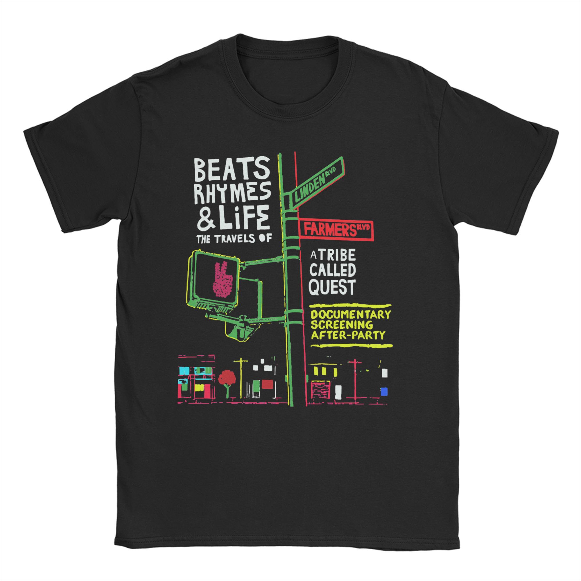 Herren Damen De La Soul ATCQ A Tribe Called Quest T-Shirts Reine Baumwollkleidung Vintage Kurzarm T-Shirts Übergröße T-Shirts XXXXXL