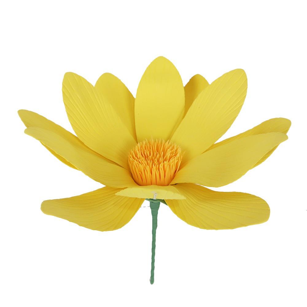 45cm Simulations-Gänseblümchen Riesige Willkommensblume Neue Kunstblumen Blumen Show Requisiten gelb