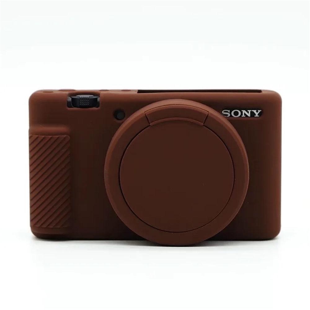 Silikon Schutzhülle Kameraetui Gehäuseabdeckung Schutz für Sony ZV-1 ZV1 Digitalkamera black