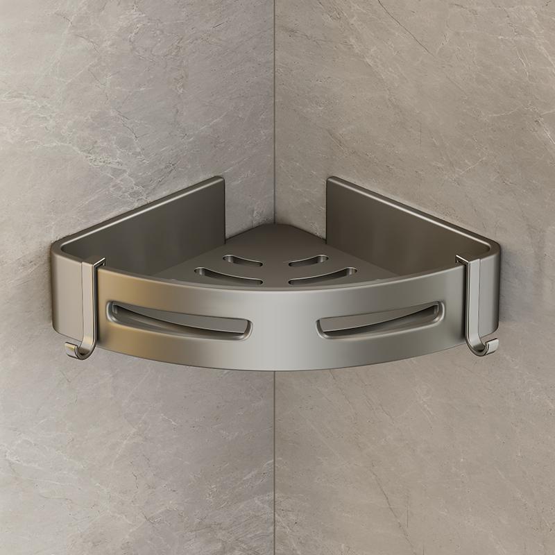 Eckplatz Aluminium Badezimmer Dreieckskorb Duschkabine Lagerregal Wandmontiertes Badezimmerregal