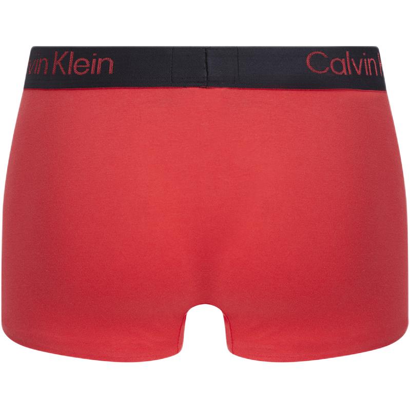 Calvin Klein Low Rise Trunk Bequeme Einfache Antibakterielle Unterwäsche Herren Unterwäsche Rot 000NB3639A-XAT M