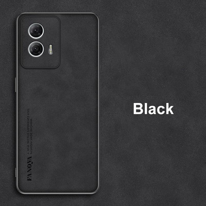 Für Motorola Edge 50 Fusion Hülle Luxus PU Leder Handyhülle Für Motorola Moto Edge 50 Fusion 5G Rückseite Silikonschutz Moto Edge 50 Fusion schwarz