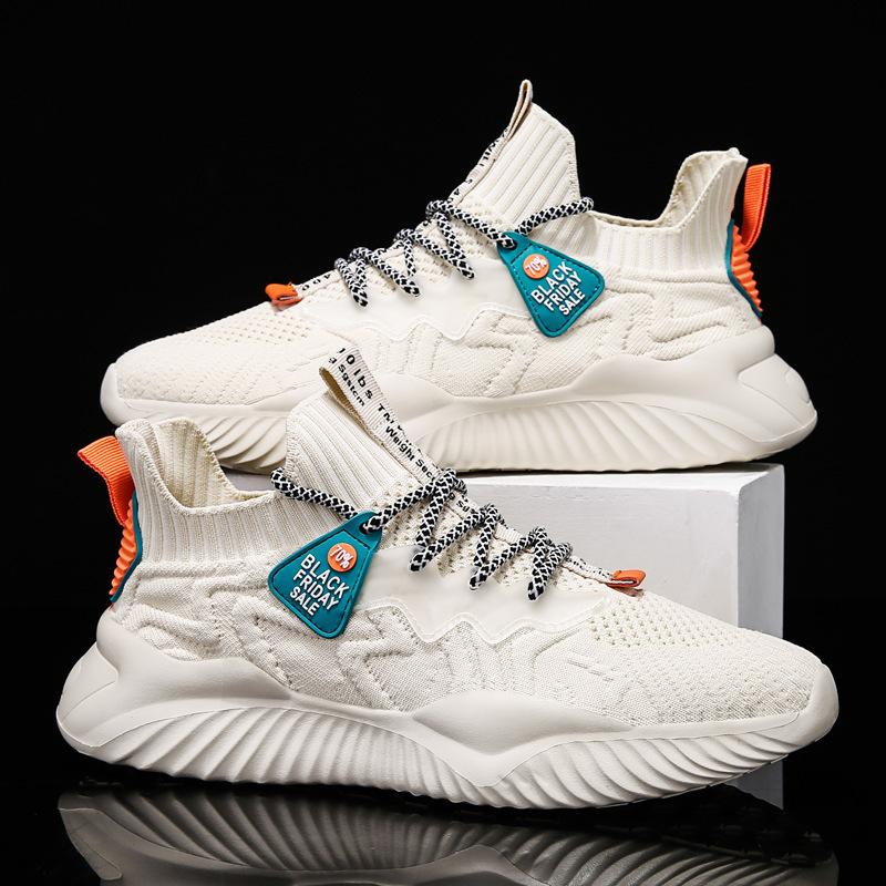 2025 neue Herrenschuhe Mode lässig weiche Sohle Mesh atmungsaktiv Laufschuhe Slipper Student Herrenschuhe 44 beige