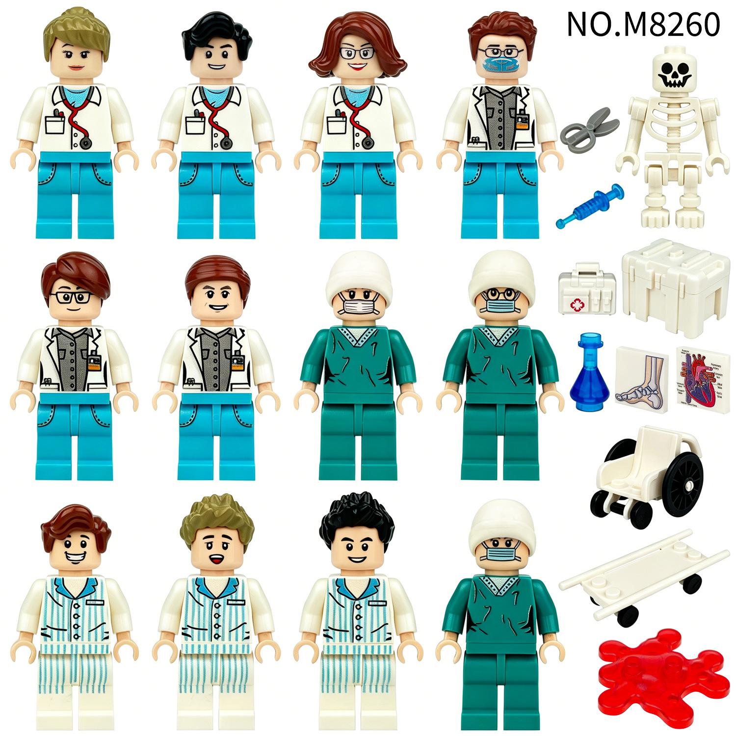 City Serie Notarzt und Krankenschwester Figur Bausteine Spielzeug