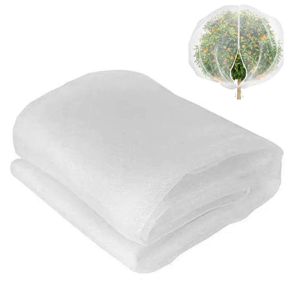 Mesh-Anlage Abdeckung Taschen mit Zipper Anlage Schutz Net Bug Netting Obst Insekten Netting Gemüse 150x120cm weiß
