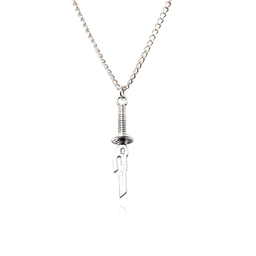 Anime Kaisen Fushiguro Toji Cosplay Halskette Schwert Speer von Tianri Messer Anhänger für Frauen Männer Schmuck Geschenk
