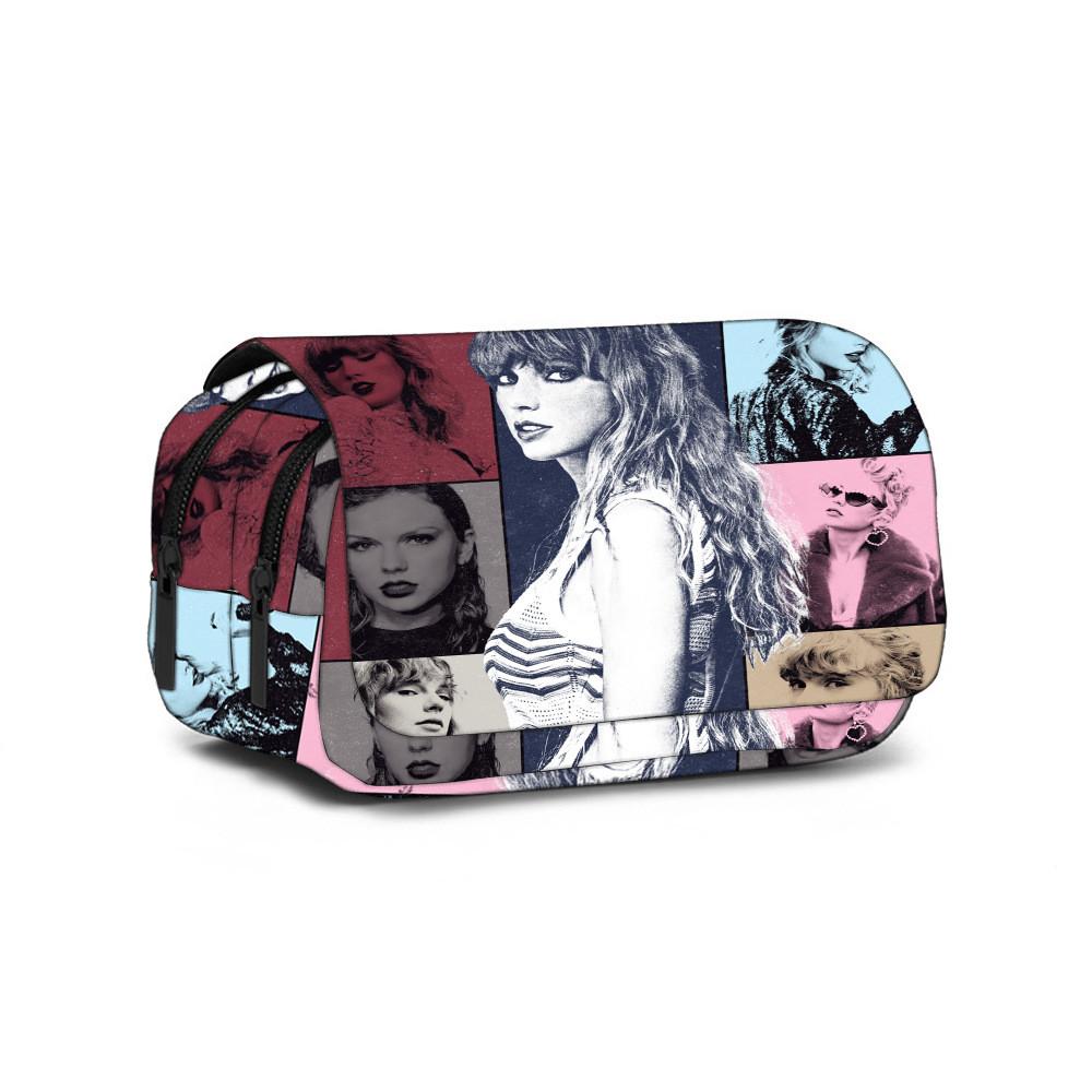 Taylor Swift Doppel-Etui aus Polyester für Schüler und Schulbedarf Style 1
