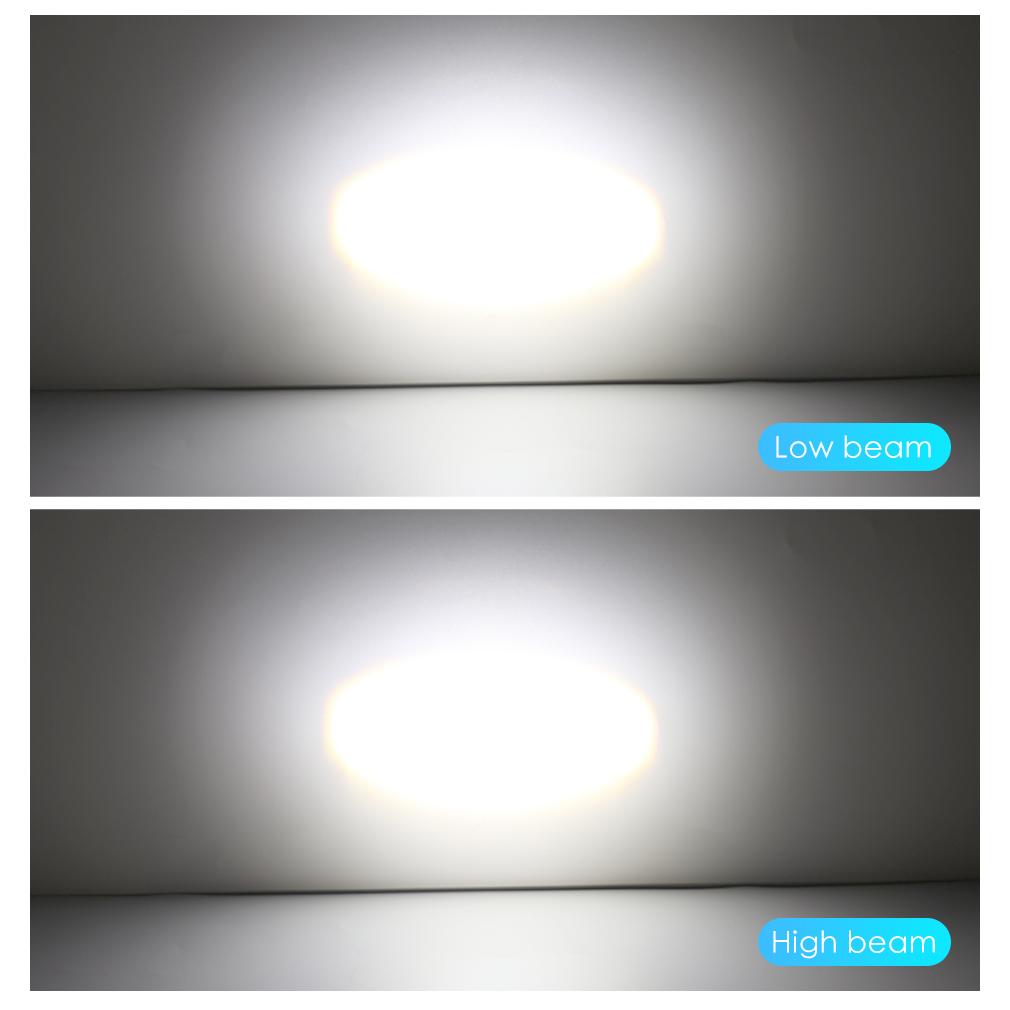 1 Stück 20000Lm H4 LED Motorrad H6 BA20D LED Moto Scheinwerferlampe 60SMD 3030 & CSP Projektorlinse Weiß Gelb Hallo/Lo Lampe Roller Zubehör Nebelscheinwerfer 12V BA20D H6 weiß