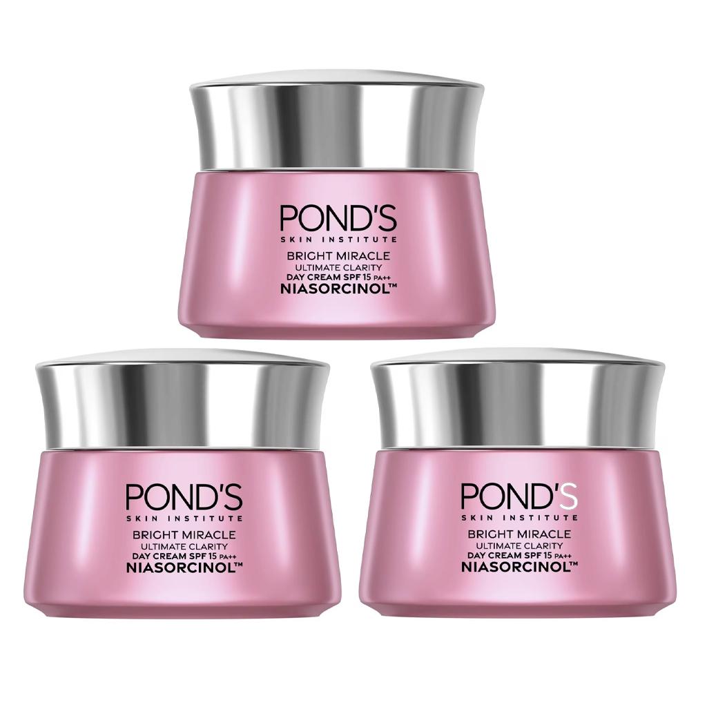 Pond's Bright Beauty Super Cream SPF15 PA++ 50 g (1,76 oz) [White Beauty] 45 g. x 3 pcs
