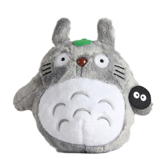 jinlyue 20 cm süße Anime-Figur Totoro Plüsch-Puppe, Kinderspielzeug, umarmbares Wurfkissen grau