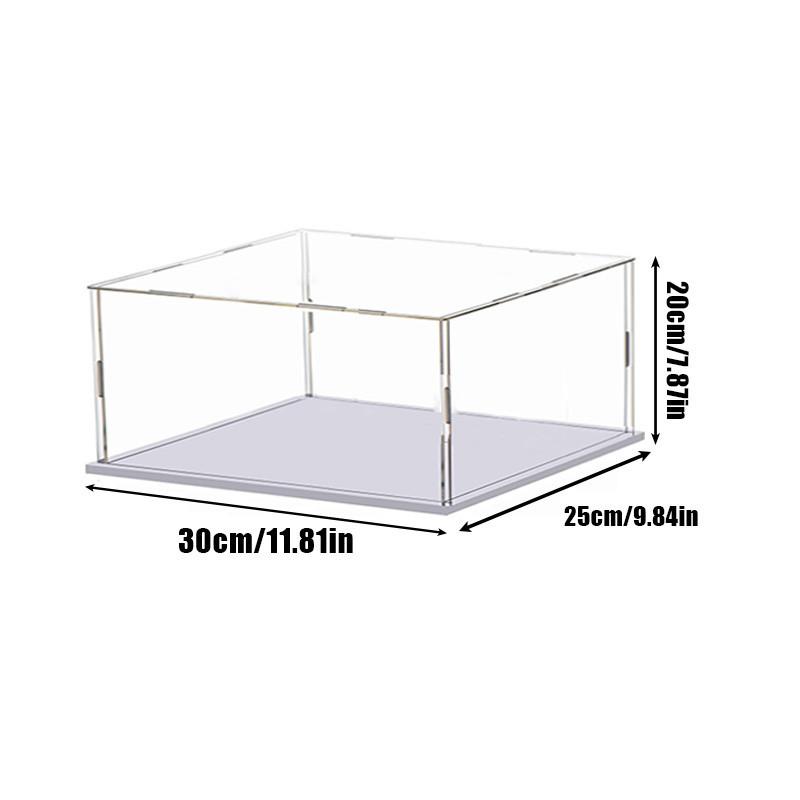 1 Stück transparente Acryl-Displaybox, Aufbewahrung, staubdichter Schutz, Vitrine, Desktop-Aufbewahrung, Heimaufbewahrung 30*25*20cm