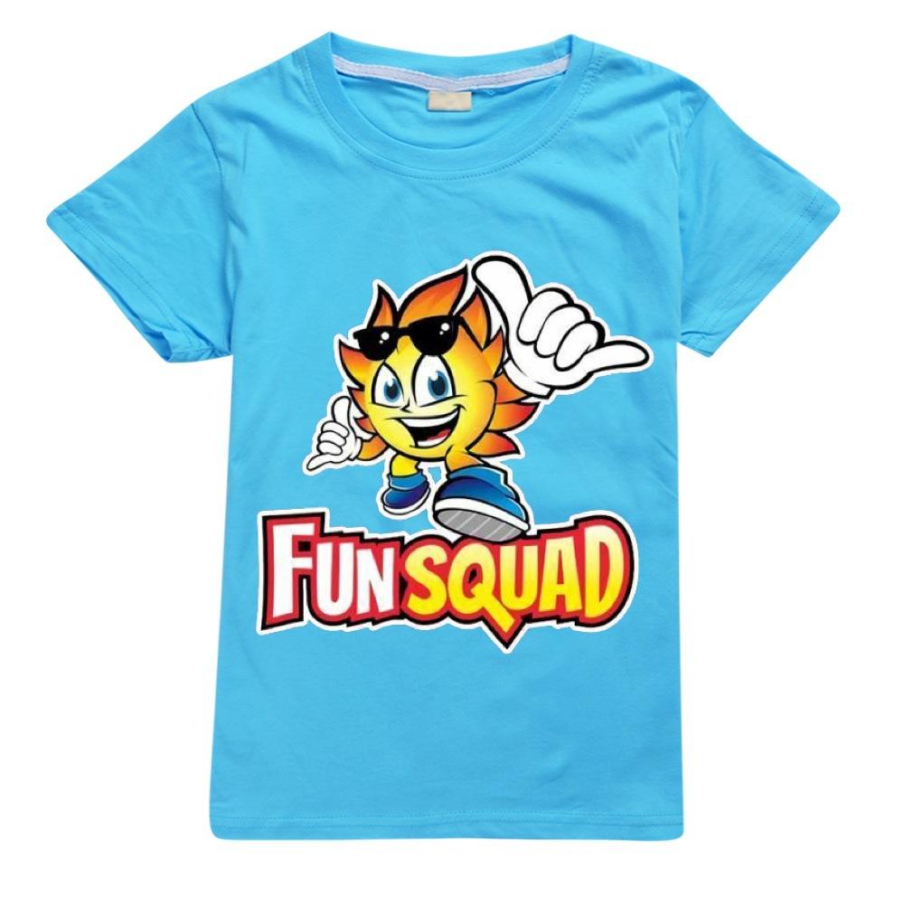 Neue Jungen Sommer Kleidung Kinder Cosplay Fun Squad Gaming T-shirt Pullover 100% Baumwolle Freizeit Mode Kinder Jungen Mädchen Tees Tops 160
