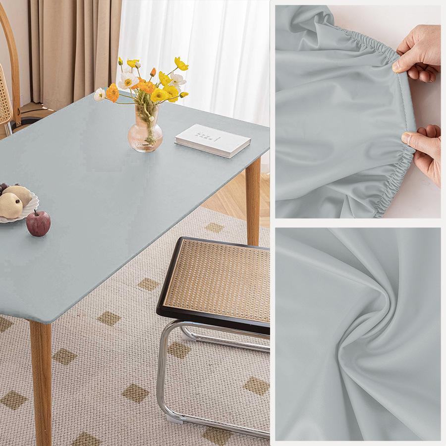 Vinyl Tischdecken - Rechteckige Tischdecke - Vinyl Tischdecken für rechteckige Tische - Plastiktischdecken - Wasserdicht 80X130cm blau