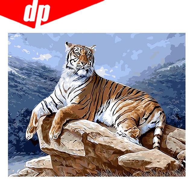 Tiger Diamant Stickerei 5D DIY Diamant Malerei Kreuzstich Bild Vollrunde Diamant 20X30