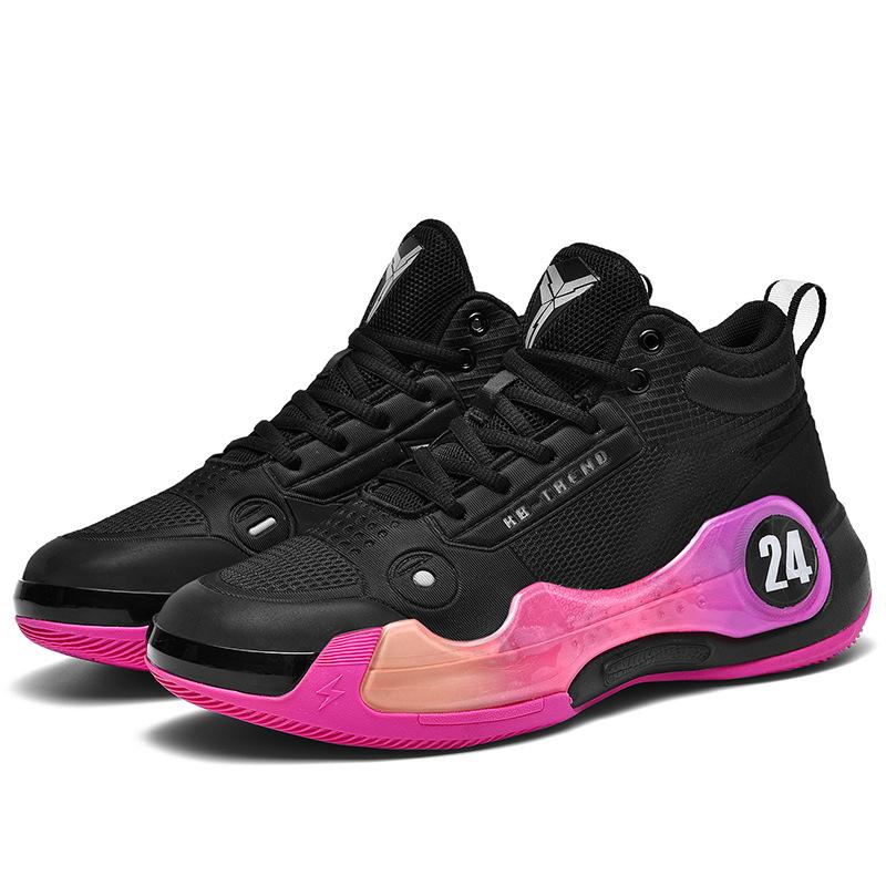 Schuhe Herren Frühjahr Neue Jugend Kampf Basketball Schuhe Eltern-Kind Sport Herren Schuhe Basketball 45 black