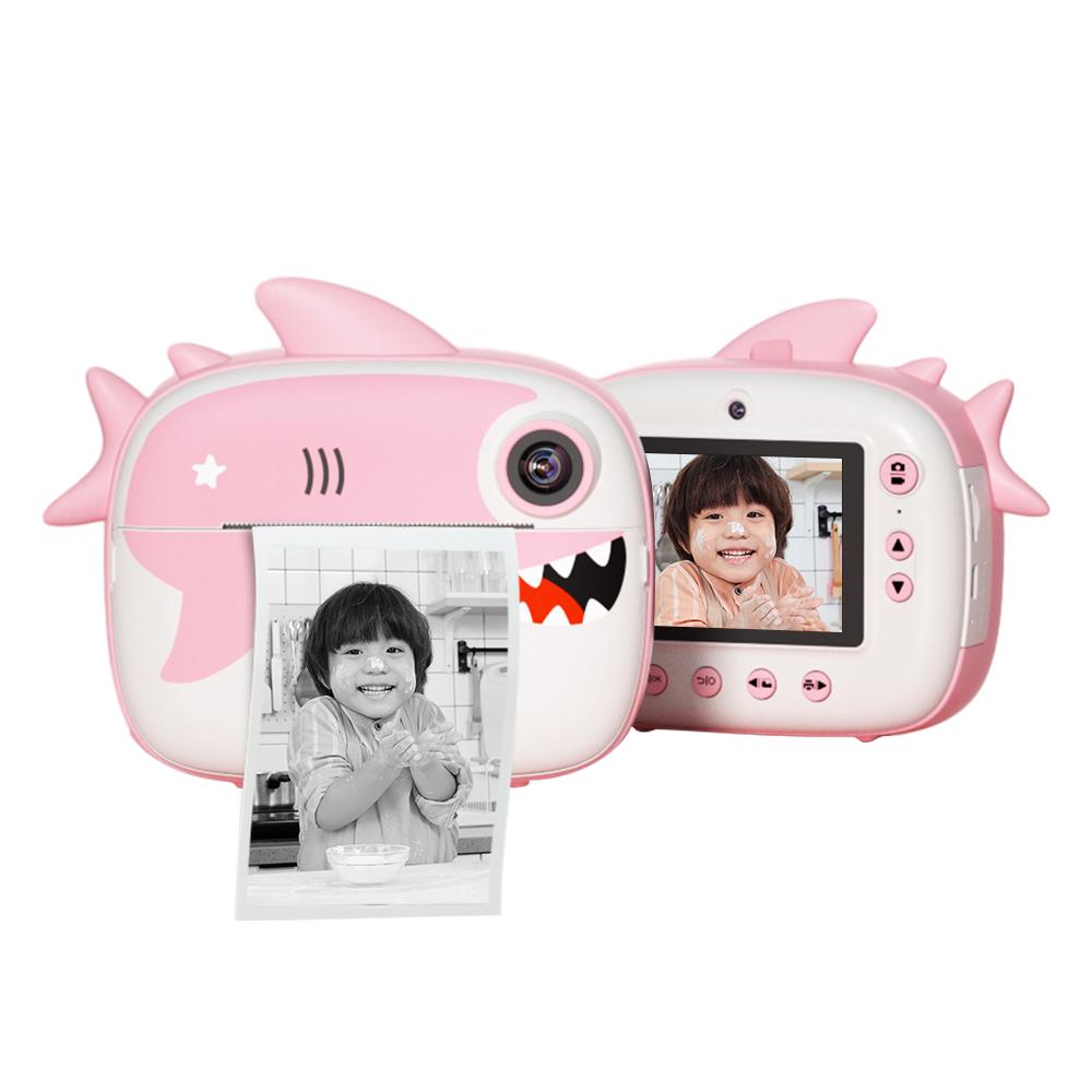 2,5 K Nette Kinder Sofortbildkamera 12MP Kinder Digitalkamera Kinder Sofortbildkamera mit 2,4 Zoll rosa