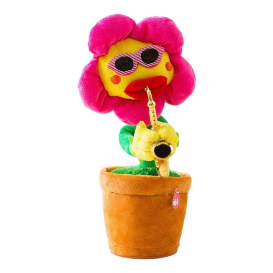 Elektrische Tanzende Sonnenblume Spielzeug Wiederholt Was Du Sagst Aufnahme Singen Plüsch Topfblume Spielzeug Kleinkinder Pädagogisch Interaktives Plüschtier Musikalisches Spielzeug Charging