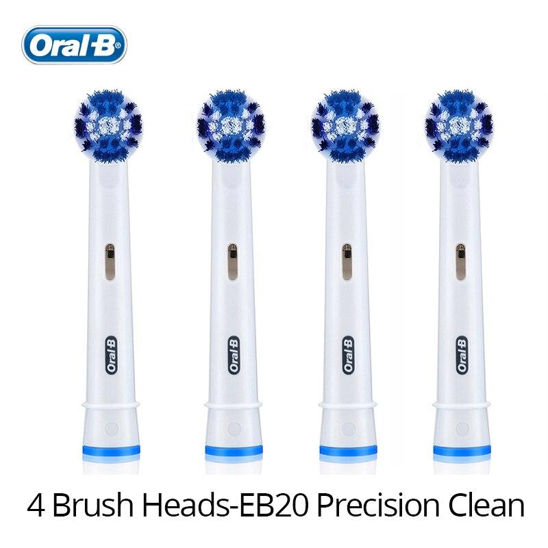 Original Oral B Zahnbürstenkopf Precision Clean Austauschbare Bürstenköpfe für Oral B Rotationstyp Elektrische Zahnbürste 6 Typ HEISS