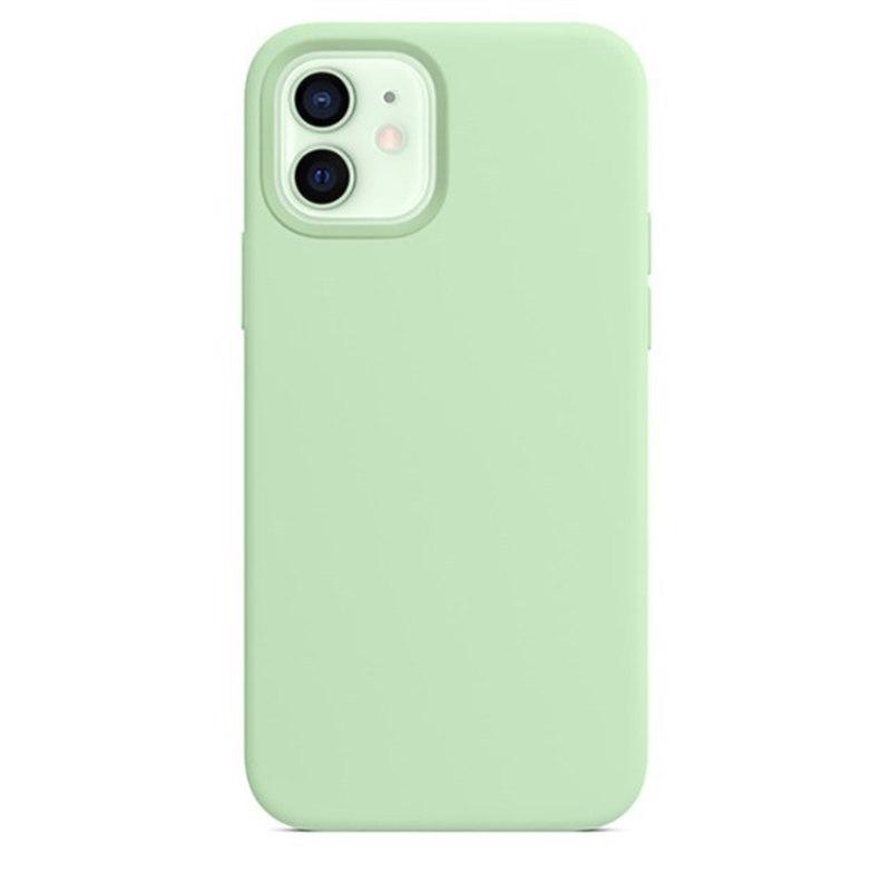 Luxuriöse Silikonhülle für iPhone 13 Mini 15 14 Pro MAX Hüllen für Apple iPhone 11 12 13 Mini Vollständige Abdeckung mit Box iPhone 13 Mini hellgrüne