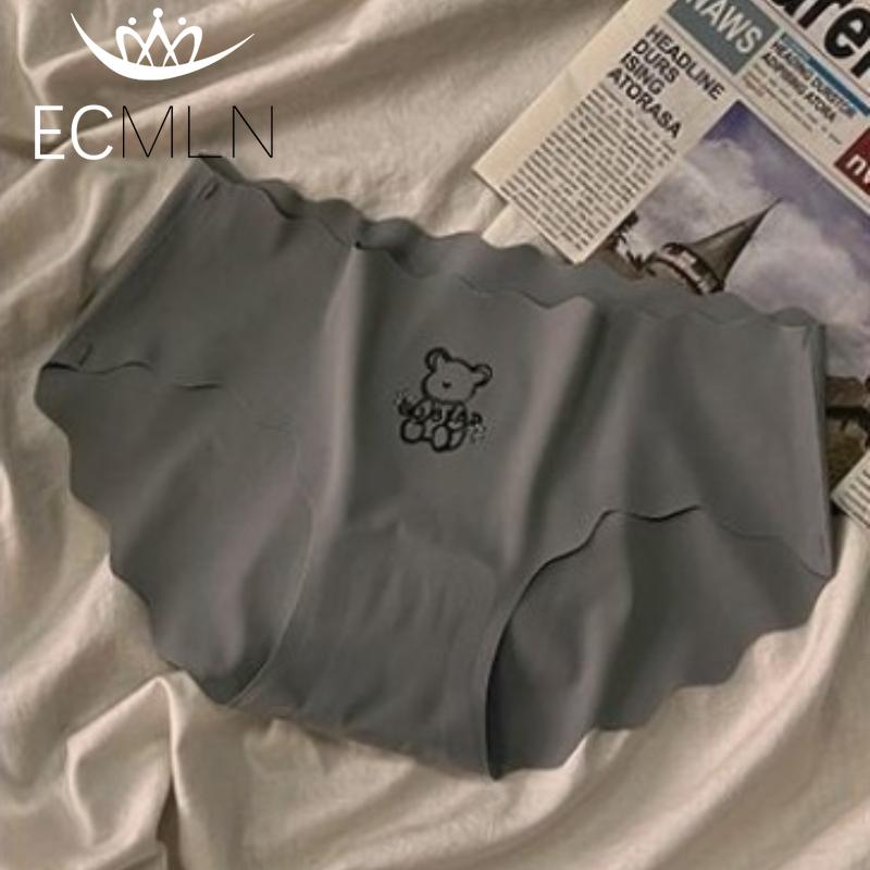 Neue Mädchen Teddybär Dünne Ice Silk Unterwäsche Höschen Nahtlose Atmungsaktive Schlüpfer Damen Baumwolle Schritt Dreieck Unterwäsche Slips Unterhosen L grau