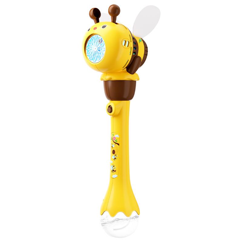 12-Loch-Bienen-Elektro-Seifenblasenpistole Kinderspielzeug Seifenblasenmaschine Cartoon Seifengebläse Kindergeschenk Outdoor-Spiele Automatischer Maker