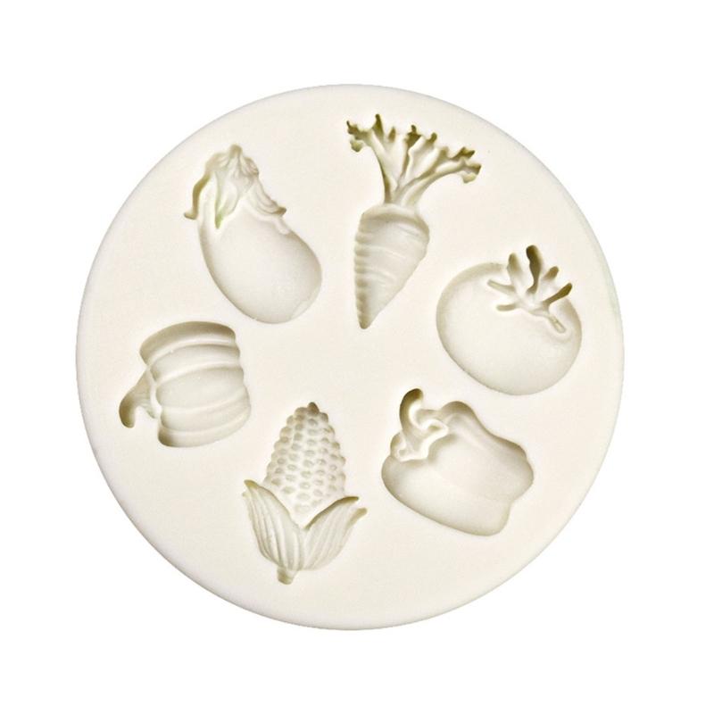 Gemüse Silikonform Fondant Kuchenform Feiertags DIY Backwerkzeug zur Herstellung von Schokolade, Süßigkeiten, Kerzen, handgemachter Seife 1