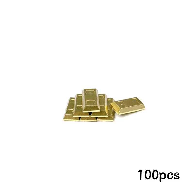 MOC City Sichere Box Blöcke Tresor Bauen Schatz Gold Diamant Geld Schmuck Dieb Figuren Anbauteile DIY Steine Spielzeug