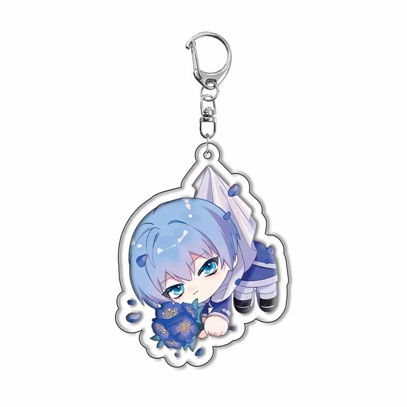 Anime Schlüsselanhänger Acryl Schlüsselanhänger Hängender Schlüsselanhänger Anime Merchandise Souvenir Geschenk Schlüsselanhänger für Fans von Frieren Jenseits der Reise Premium Qualität 55mm