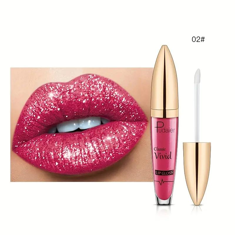 18 Farbtöne, langanhaltender Lippenstift mit Diamantglanz und Glitzer- und Perlglanz-Finish, Lipgloss, flüssiger Lippenstift, Make-up, Karnevalsgeschenke zum Valentinstag 02